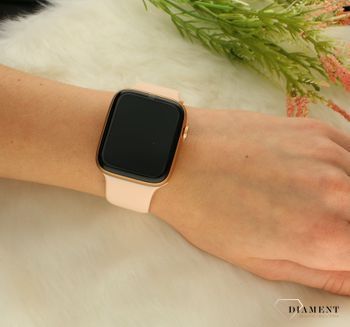 Smartwatch damski  HD7 na różowym pasku silikonowym z funkcją wykonywania połączeń ⌚ z bluetooth 📲 Rozmowy przez zegarek  ✓Autoryzowany sklep. ✓ (3).jpg